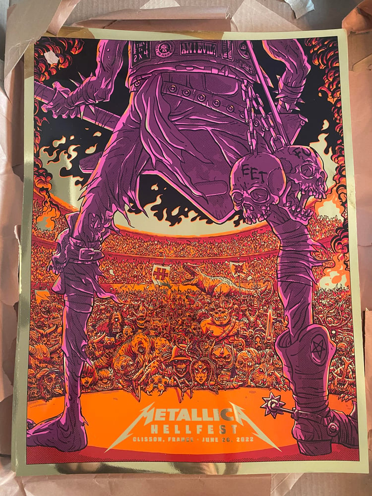 Image of METALLICA GOES TO HELL(fest)! (Gold foil edition)