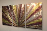 Image 3 of Radiance Bronze Gold 47 - Abstract Metal Wall Art Contemporary Modern Decor