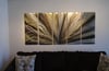 Radiance Large, Gold and Bronze- Metal Wall Art Contemporary Modern Decor