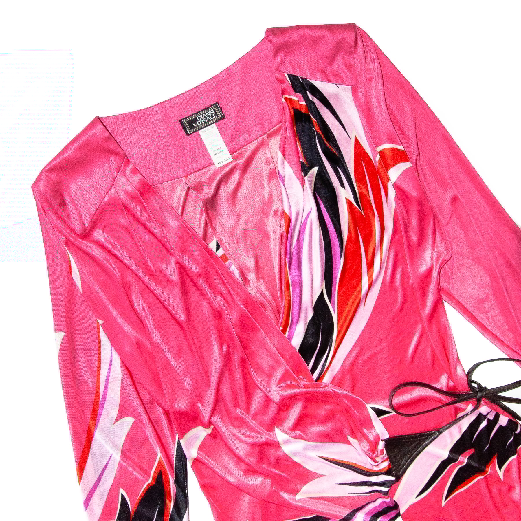 Image of Versace 2001 Silk Wrap Around Dress