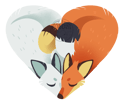 January 2022 Patreon Sticker Foxes