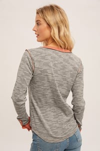 Image 3 of Color -Block Henley 