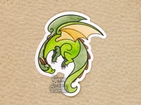 Image 1 of Green Dragon - 3 inch Vinyl Sticker