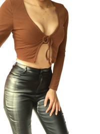 Image 2 of Front Tie Cardigan