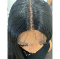 Image 3 of KHLOE | 28” LONG STRAIGHT DEEP T PART LACE FRONT WIG 