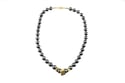 South Sea Pearl Necklace twinned with “intergrowth” of 18ct gold cubes
