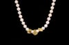 Akoya Pearl Necklace twinned with “intergrowth” of 18ct gold cubes. 