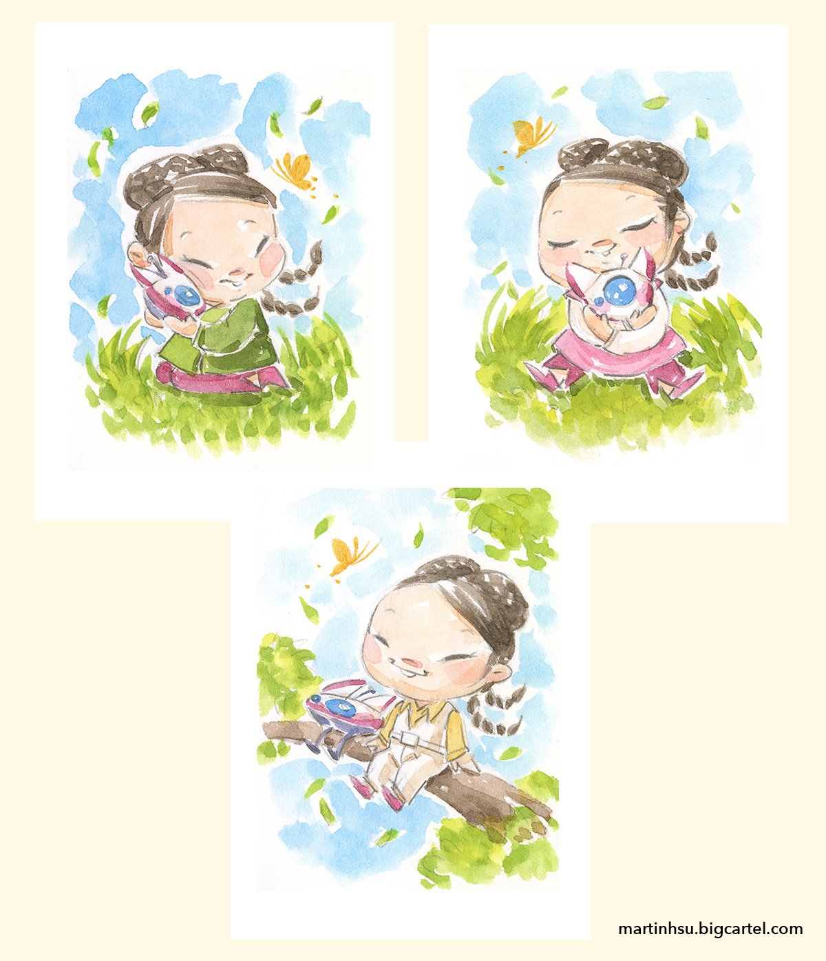 Leia and Lola | 3-Pack 5 x 7" Prints