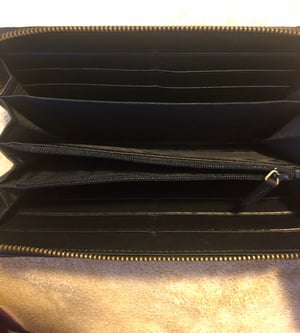 Image of Auth Gucci GG Black Marmont Zip Wallet 