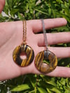 Tigers Eye Donut Necklace 