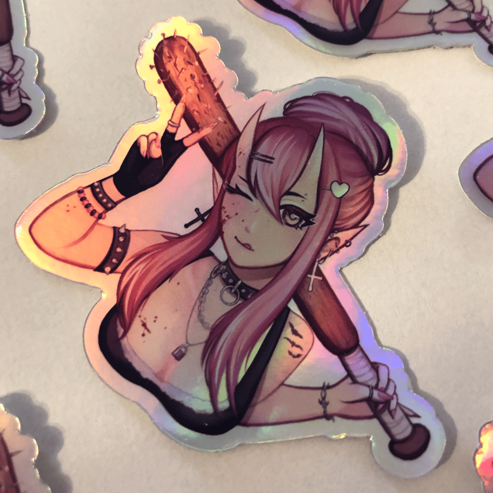 Image of Lilith holographic sticker