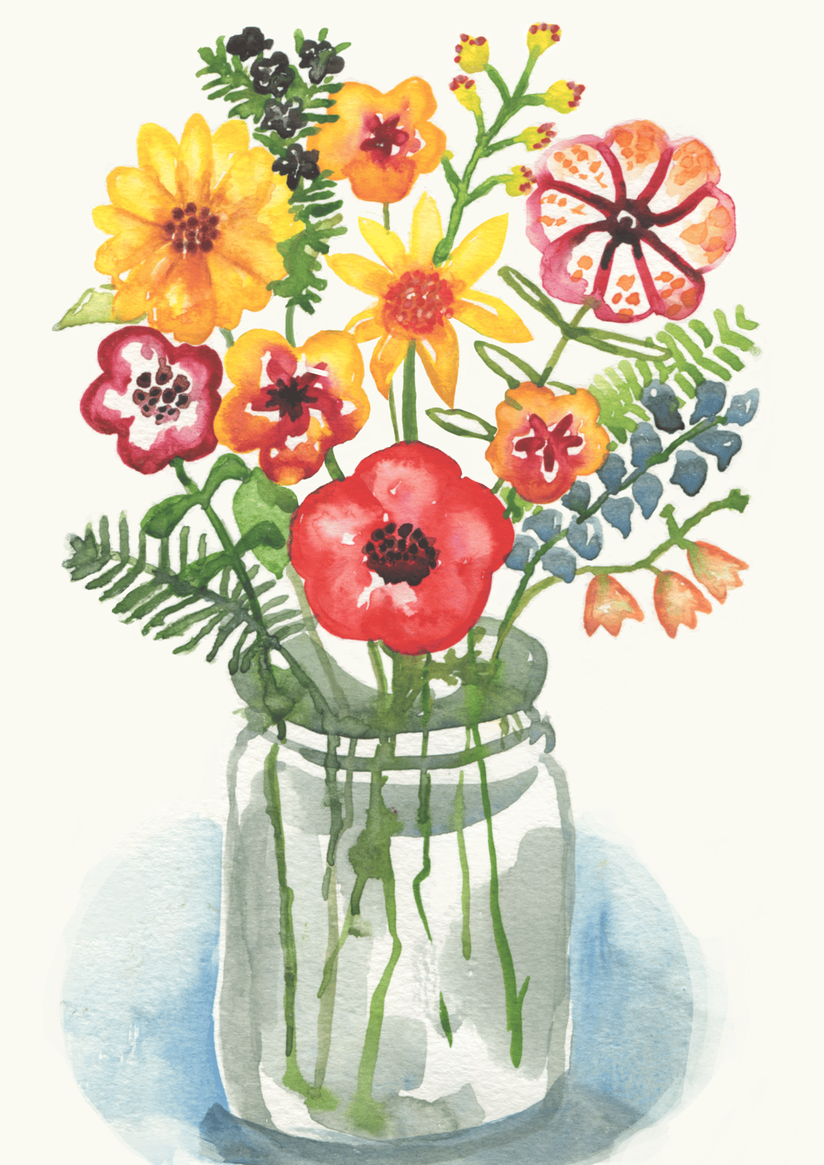 Summer Posy Print & Card