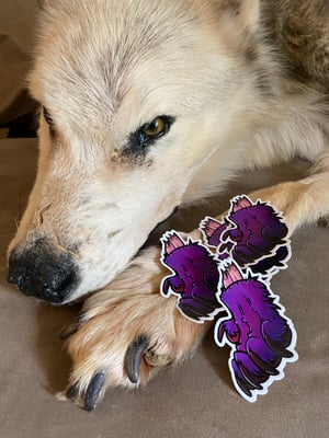 Zombie werewolf paw - stickers