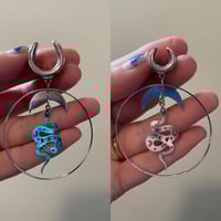 Silver Snake Saddle Dangles (sizes 2g-1 1/2)