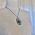 Large Sterling Silver and Green Moss Agate Necklace Image 2