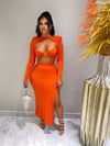 Pumpkin Spice Maxi Dress