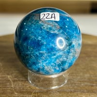 Image 1 of Blue Apatite Sphere (22A)