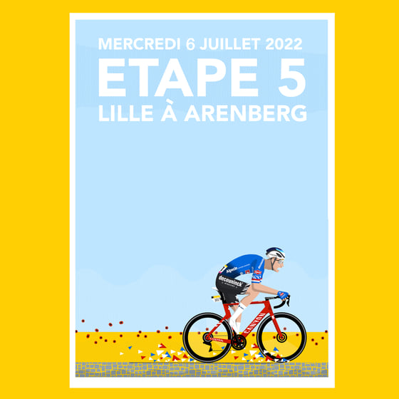 Image of Tour de France 2022 - Stage 5 Concept Poster