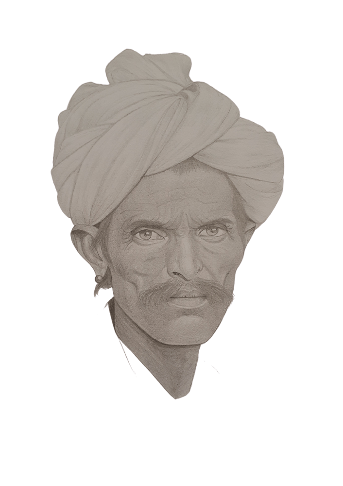 Image of Art print - Turban man #1
