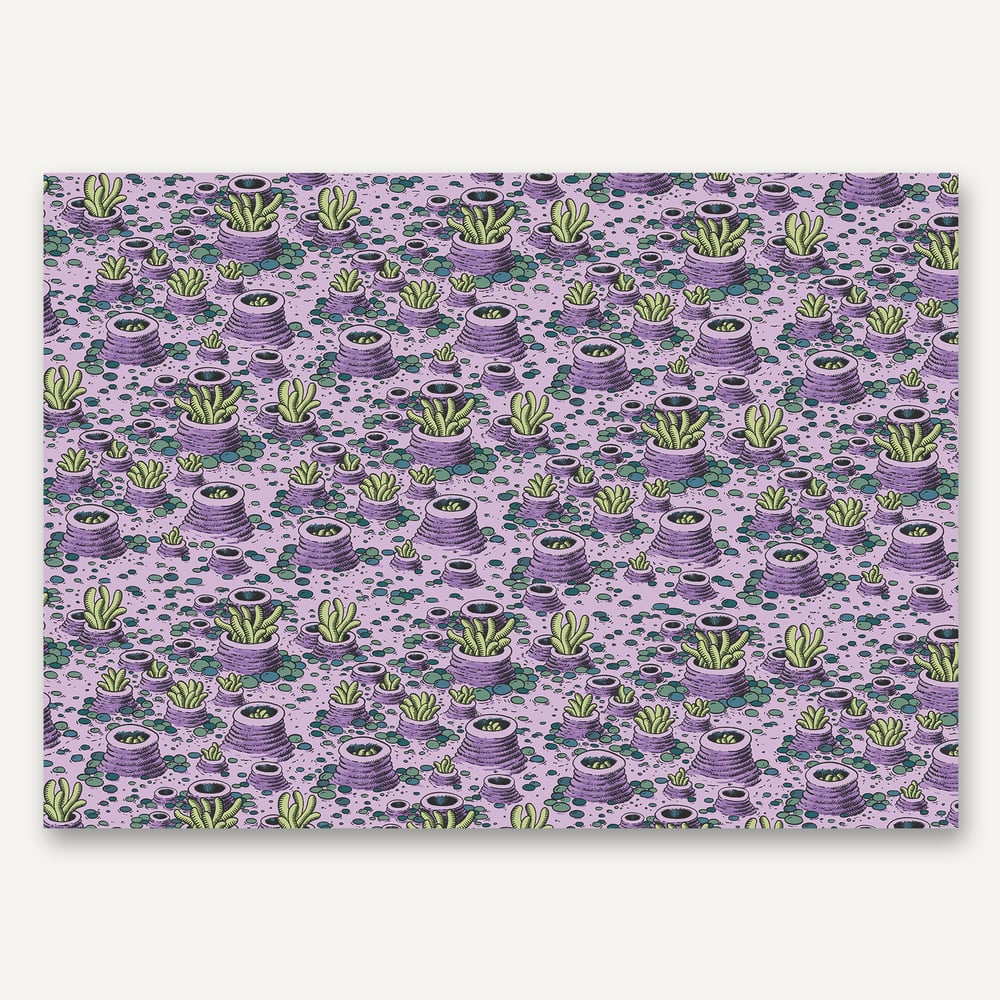 Image of Alien plant life wrapping paper