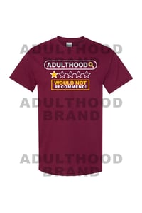 Adulthood Tee "1 Star" (Burgundy) 