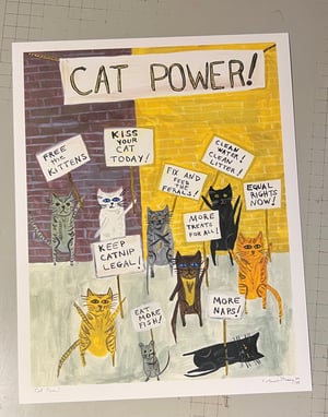 Image of Cat Power. Limited edition print.