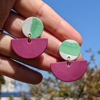 Image 3 of Luna Leather Earrings 