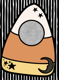 Image 2 of Candy Corn Planchette Print