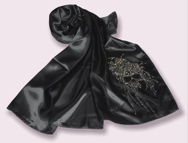 Image of Black scarf