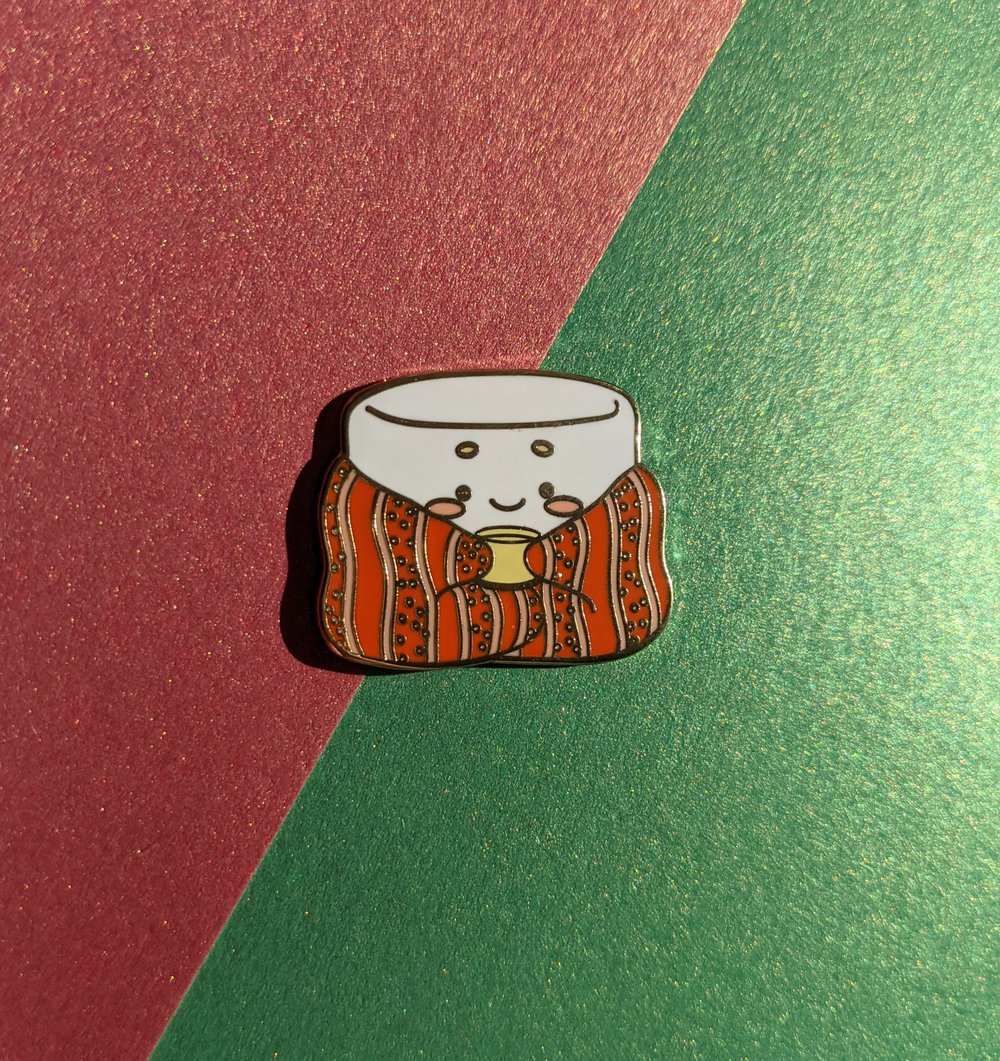 Image of Cozy Marshmallow Enamel Pin