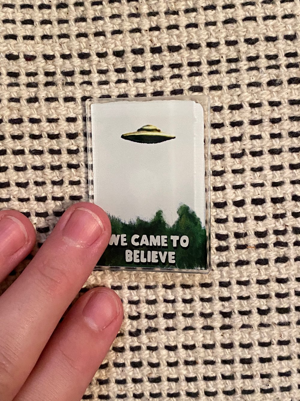 Sober Alien Acrylic Pin