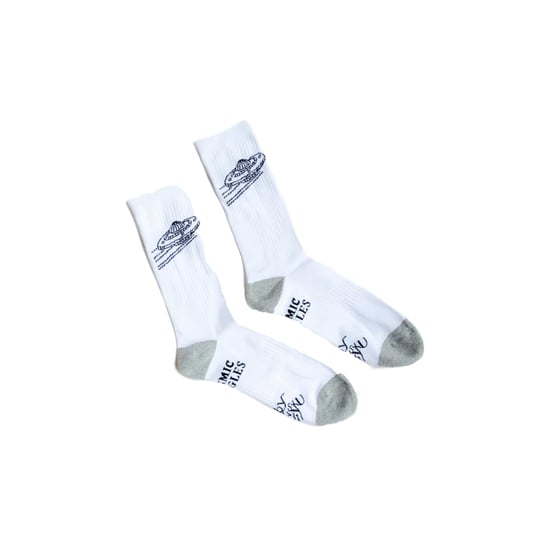 Image of Charles Wiliams Cosmic Giggles Socks (Spaceship Design)