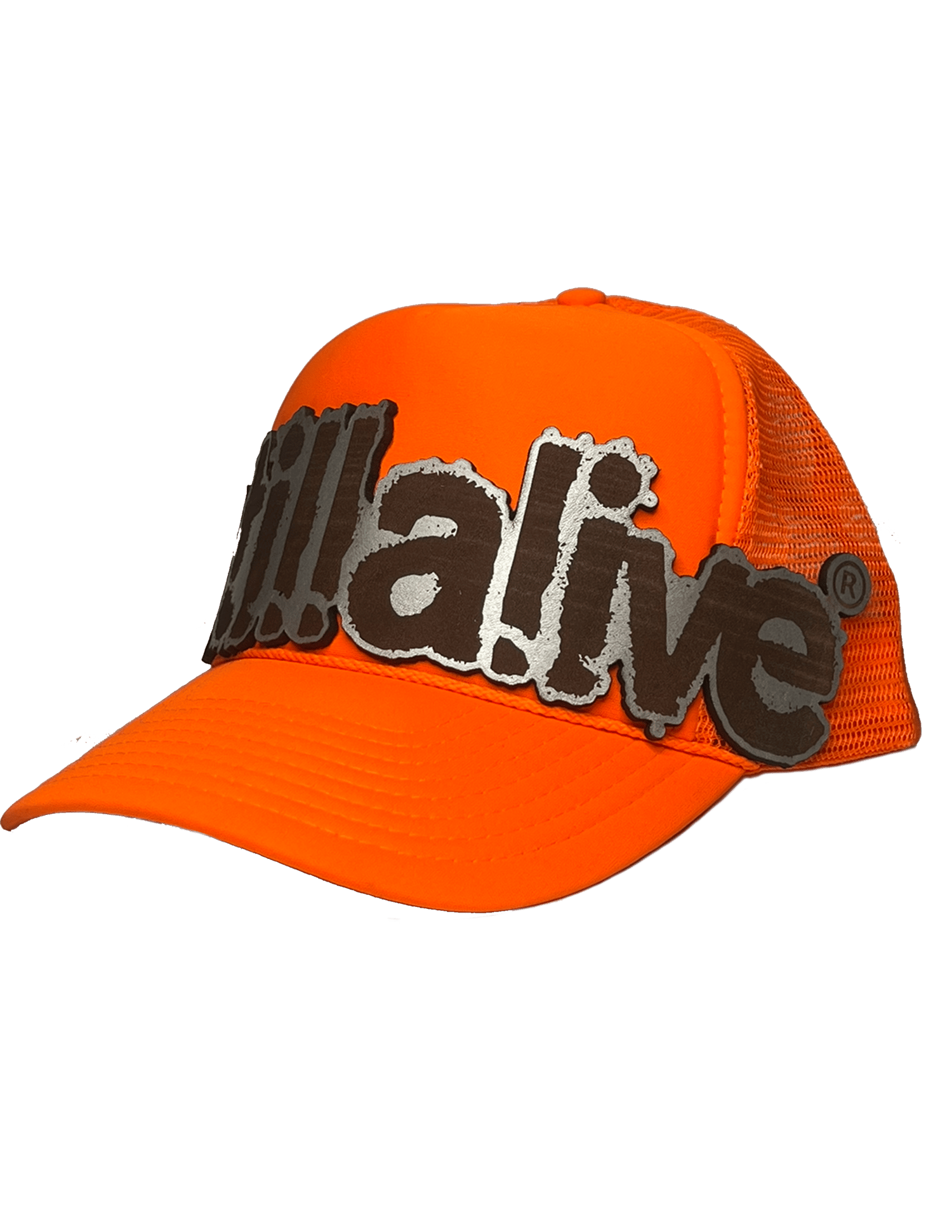 Image of "lower case" TRUCKER by. STILLALIVE® (orange hi-lighter)