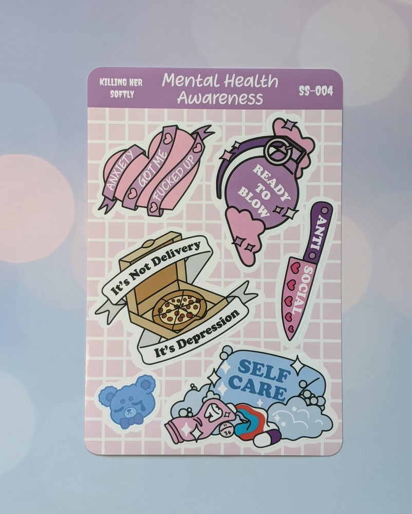 Image of Mental Health Awareness Sticker Sheet