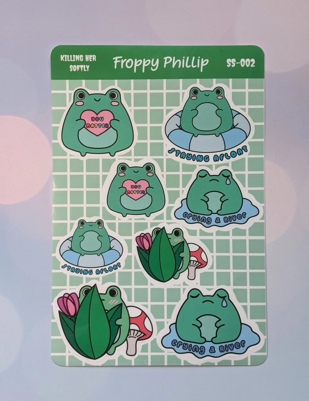 Image of Froppy Phillip Sticker Sheet