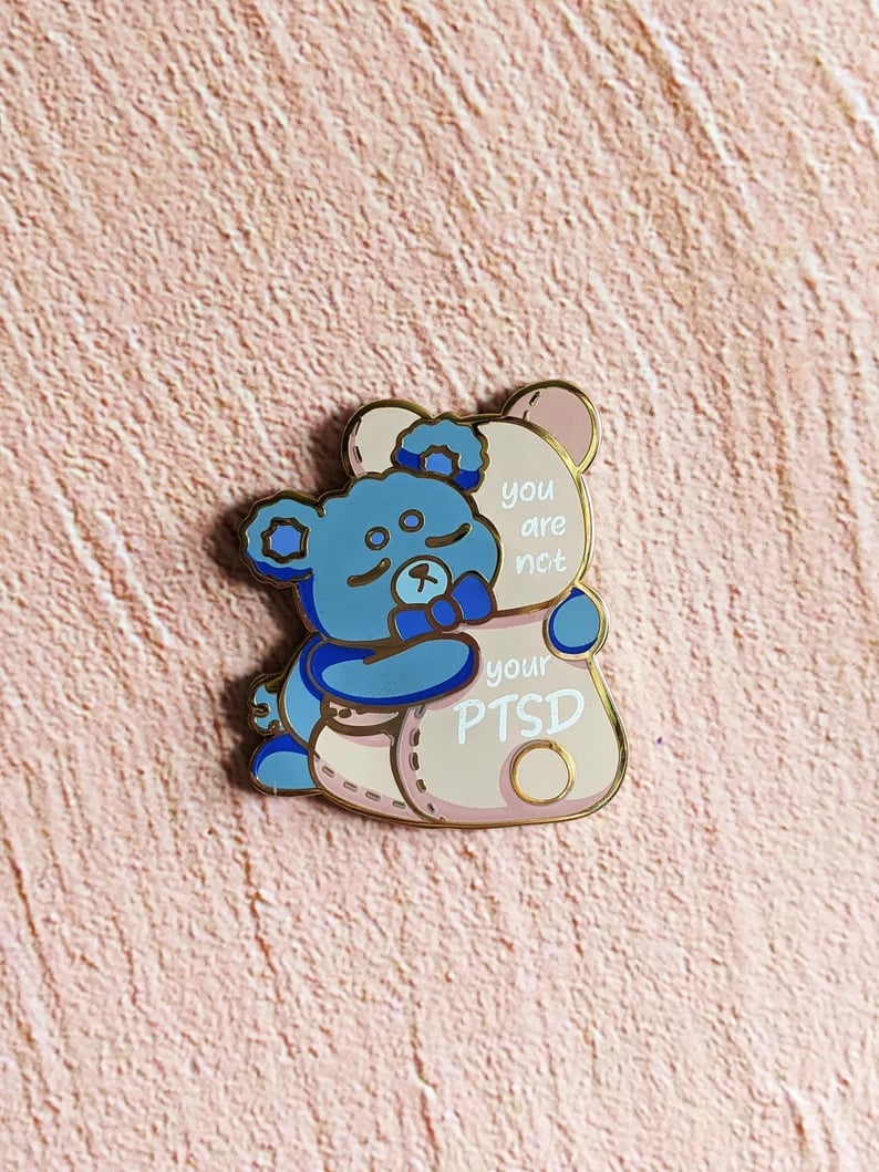 Image of you are not your PTSD Bears Enamel Pin