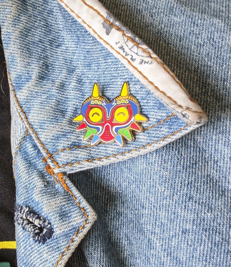 Image of Happy Majora's Mask Enamel Pin