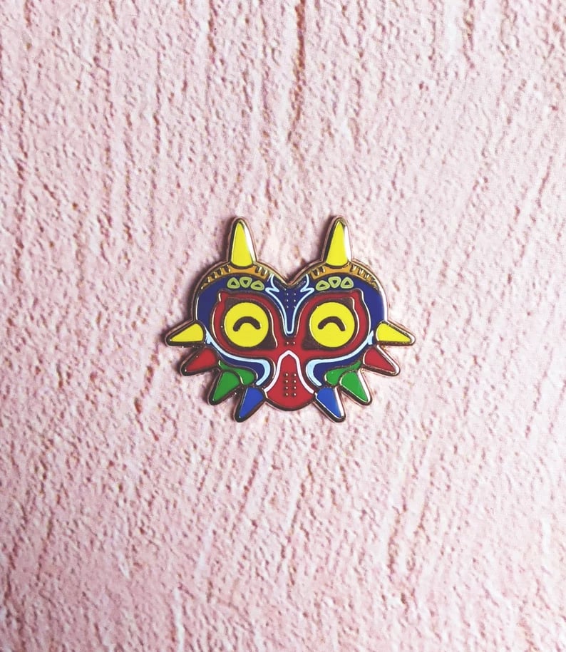 Image of Happy Majora's Mask Enamel Pin