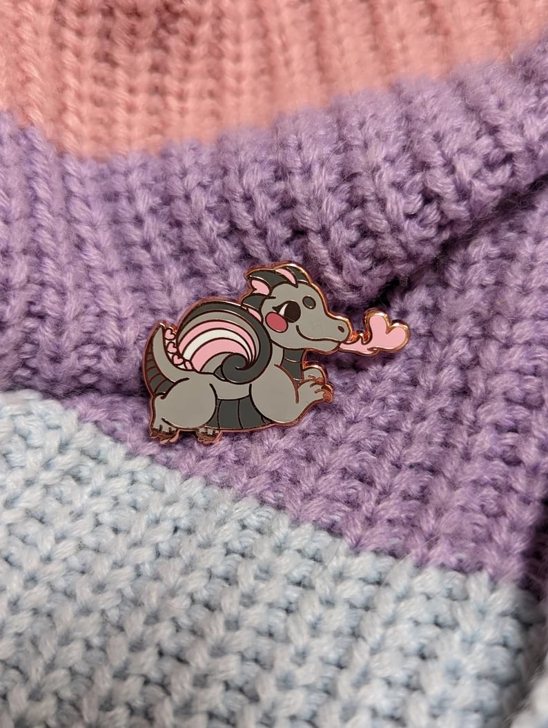 Image of Demigender Enamel Pins