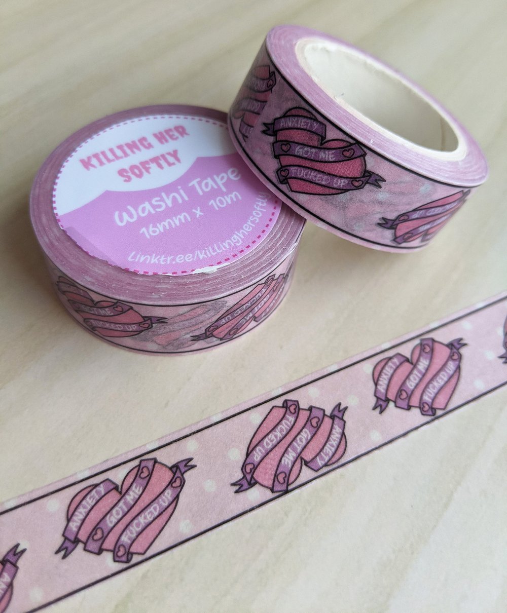 Image of Anxiety Heart Washi Tape