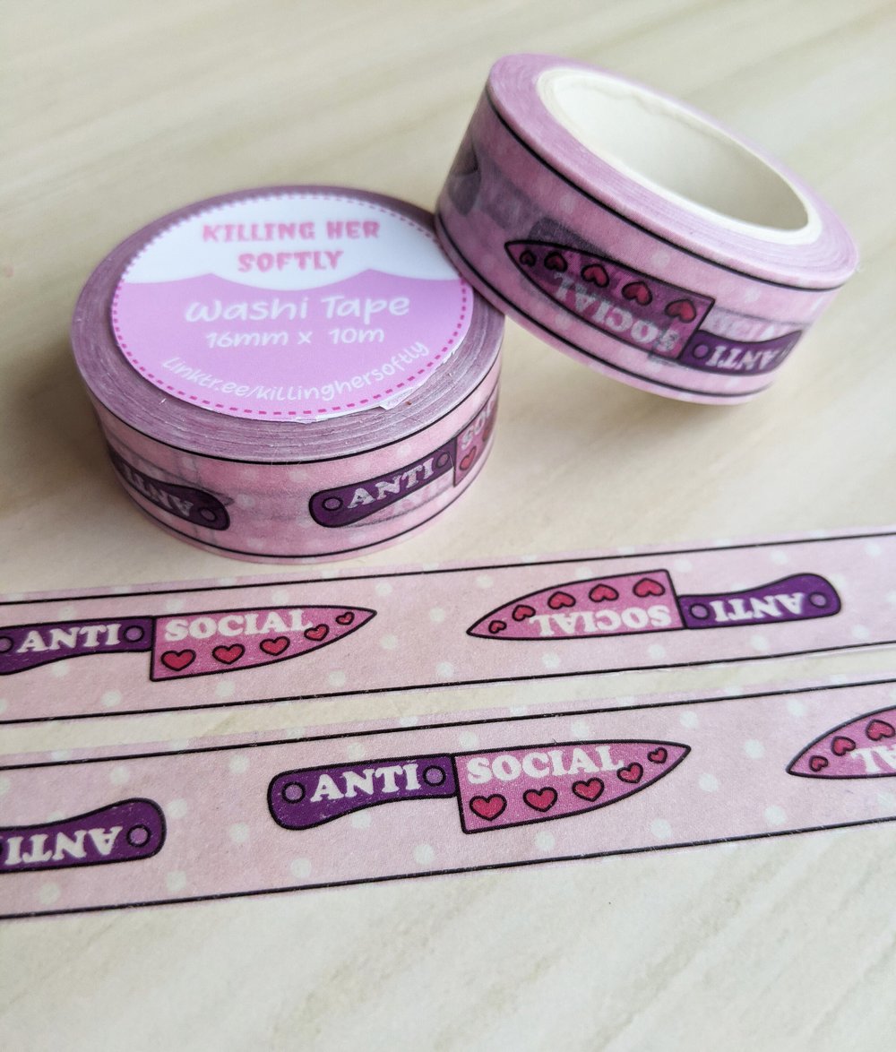 Image of Anti Social Knife Washi Tape