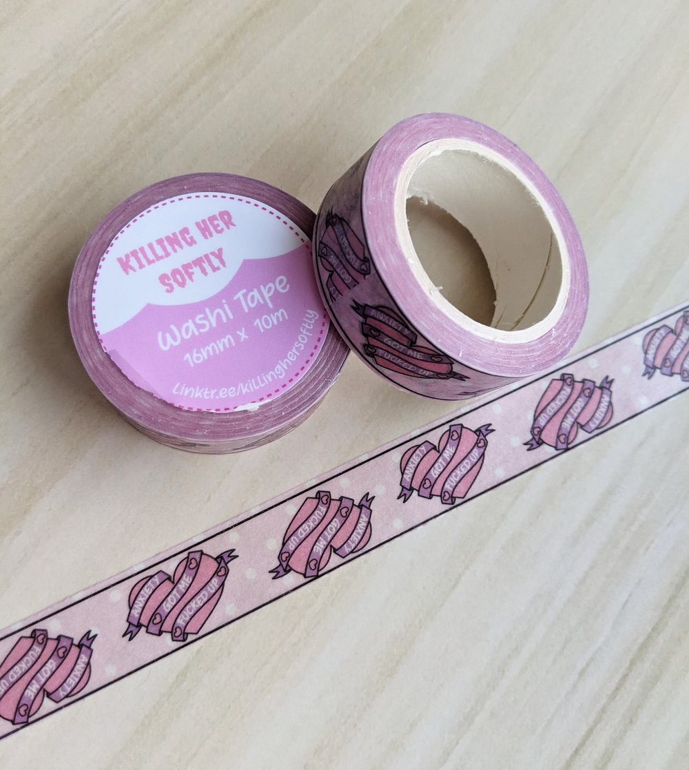 Image of Anxiety Heart Washi Tape