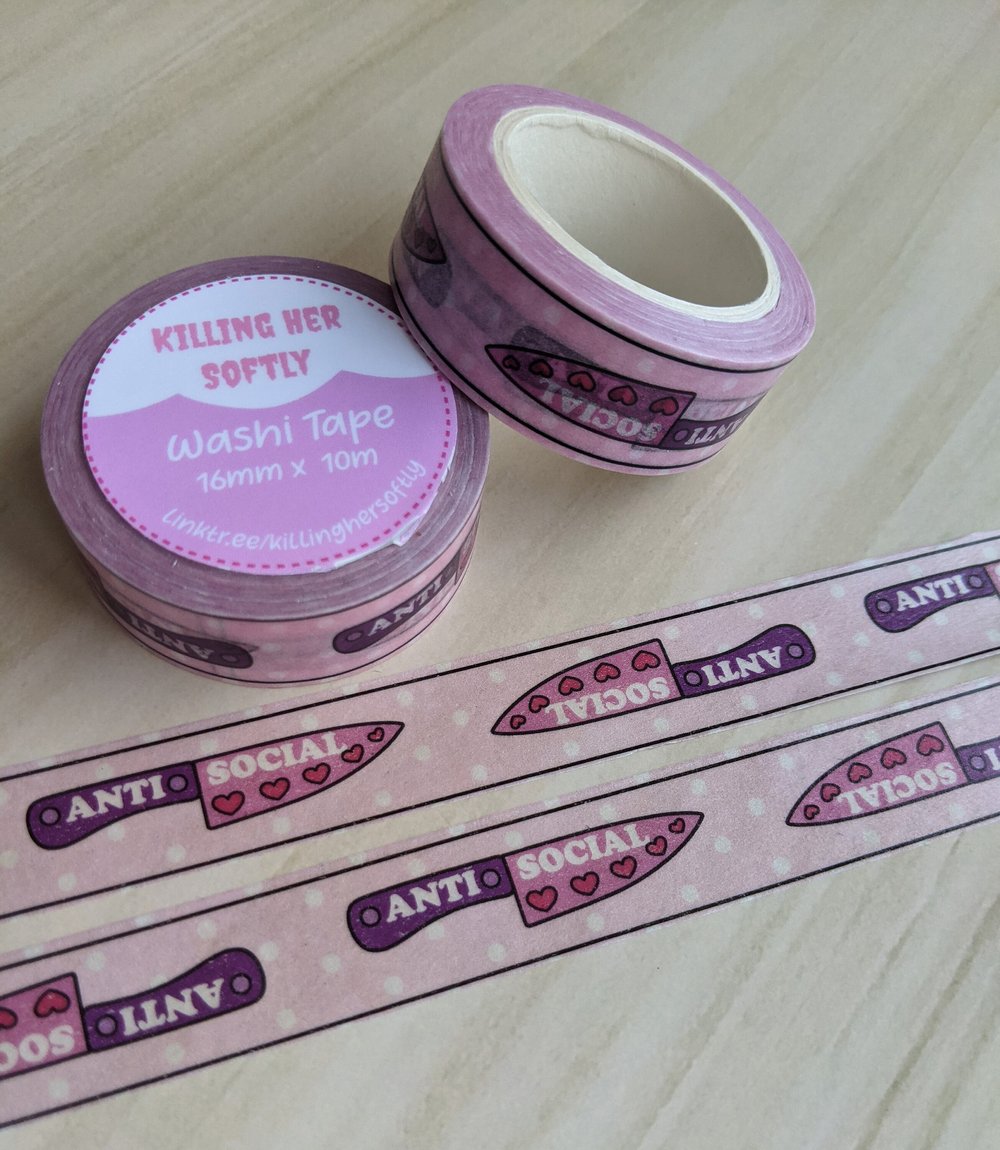 Image of Anti Social Knife Washi Tape