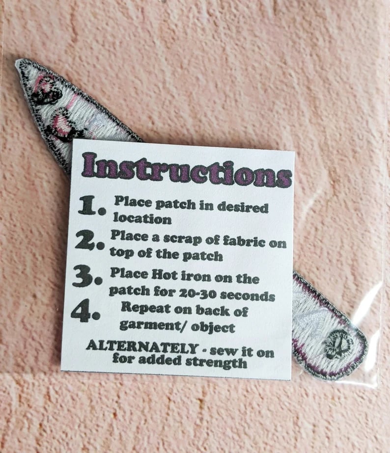 Image of Anti Social Knife Iron-On Patch