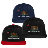 California Native Flat Bill Snapback Cap