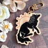 Wolf Eyes Wooden Charm