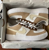 Image 1 of NIKE AIR FORCE BEIGE CAPPUCCINO