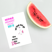 Sticker Sheet Mama Mommy Mom Bruh Sticker, Let That Shit Go Sticker, She Wants The Donuts Sticker