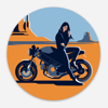 Moab Sticker in Blue & Orange
