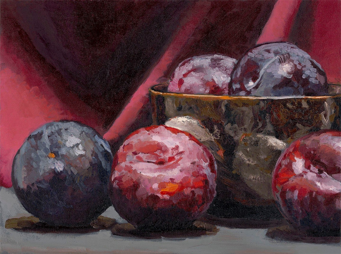 'Plums' - Limited edition giclée fine art print